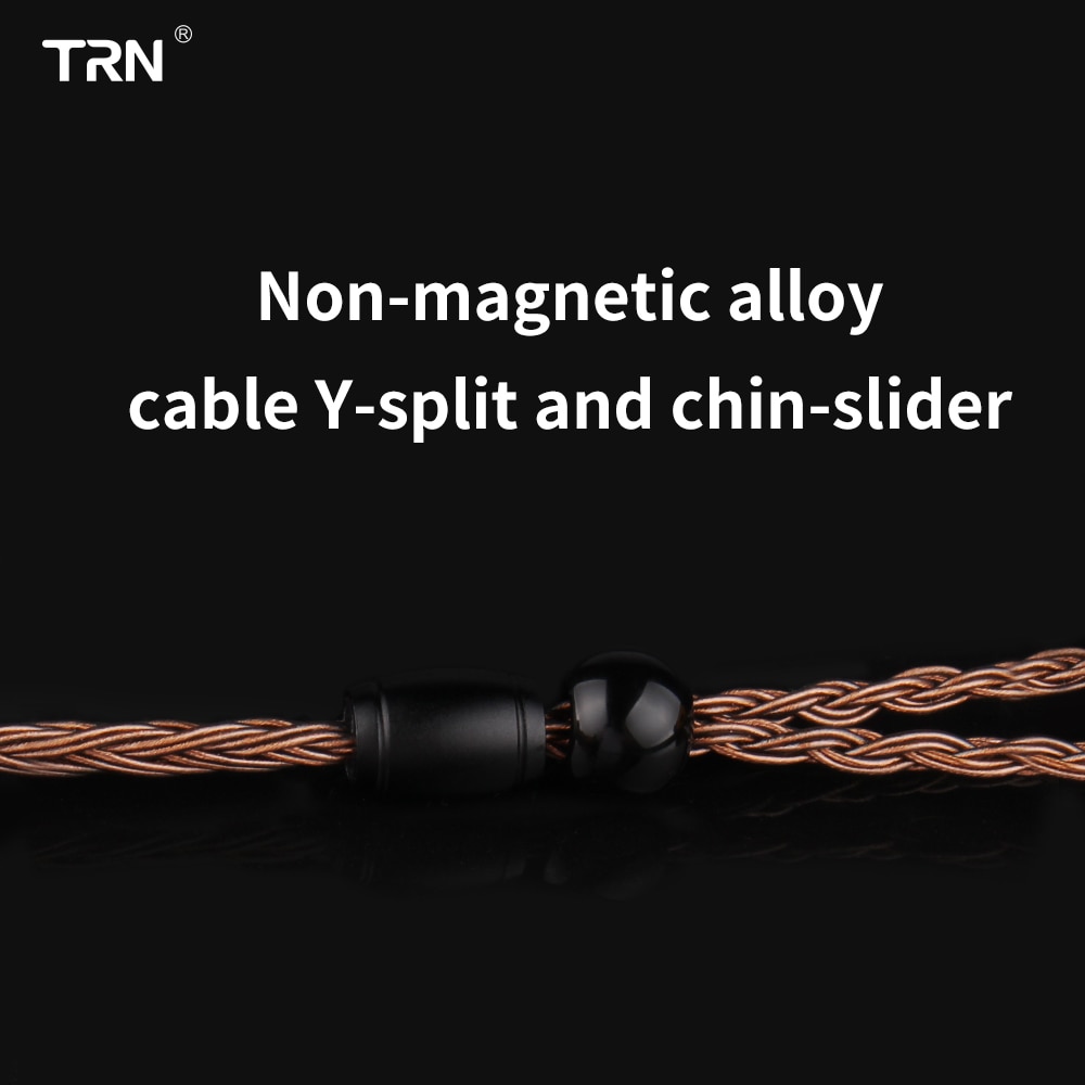 Trn 16- adriges, versilbertes hifi-kopfhörerkabel mit mmcx-stecker 0.75mm 4.4mm to 2 0.78mm polig, austauschbar)