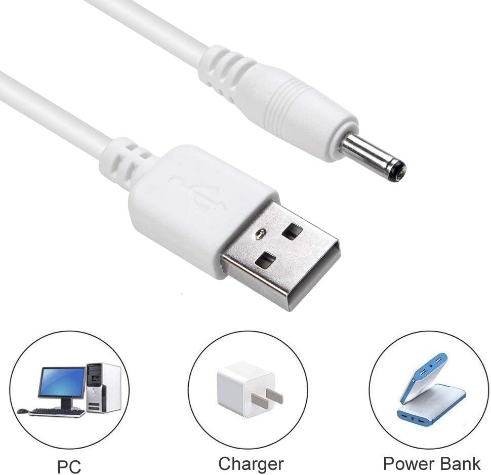 dc 3.5*1.35mm Charger Cable for LELO Sona, Gigi, Ina Wave, Soraya, Lily 2-Pack