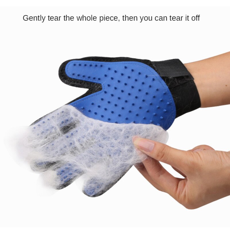 Guante De aseo para mascotas, guantes De eliminación De pelo para gatos, cepillos De eliminación De vello para gatos, peines De Masaje para perros, suministros para mascotas, accesorios para gatos