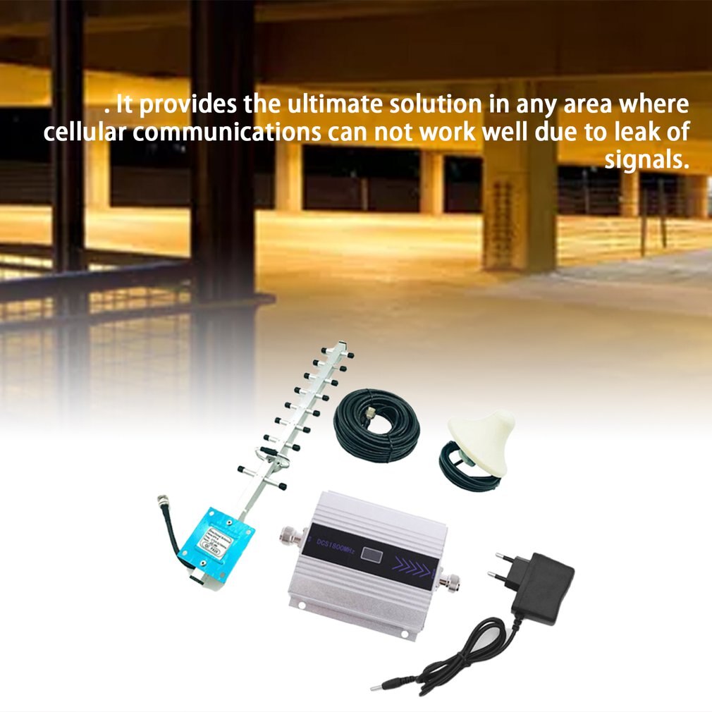 4g 1800mhz lte dcs mobile signal booster gsm repetidor lte amplificador + yagi celular móvel amplificador de reforço de sinal repetidor