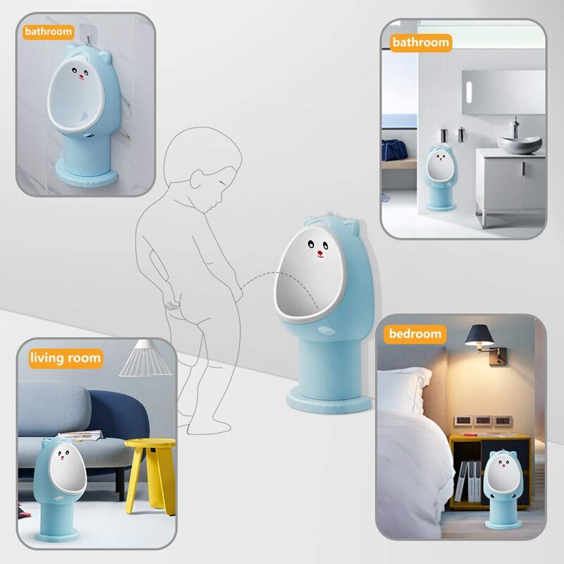Zindelijkheidstraining urinoir kinderen peuter plastraining badkamer grappige baby training potjes