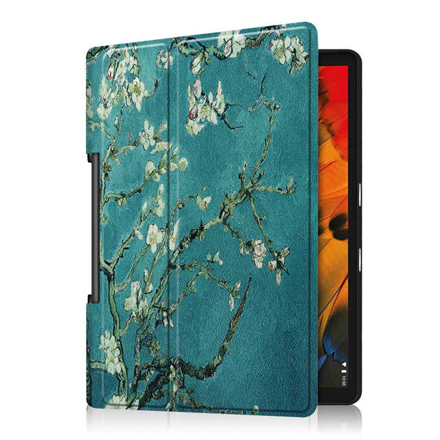 IBuyiWin magnetyczna skóra poliuretanowa etui na lenovo Yoga zakładka 5 YT-X705F 10.1 cala Tablet Funda Capa pokrywa do jogi Smart Tab + Film + długopis: Xin Hua