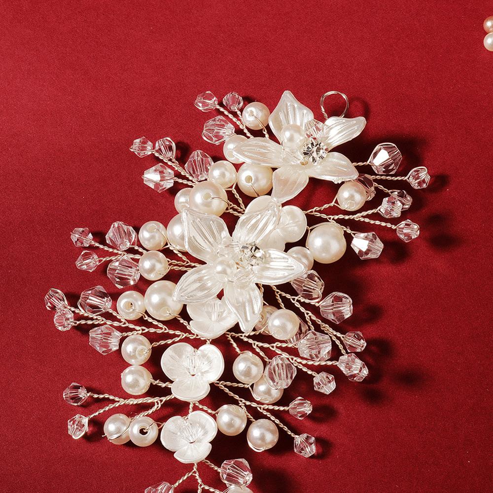 Miallo retro bruid bruiloft bord haar hoofdtooi studio fotograaf