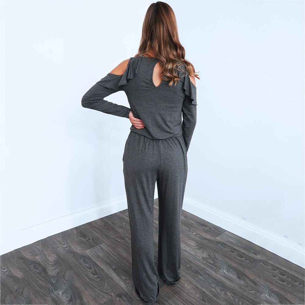 dames barboteuses combinaison combishort à manches longues vêtements de travail gris body pour les femmes automne printemps femme barboteuses combinaison D30
