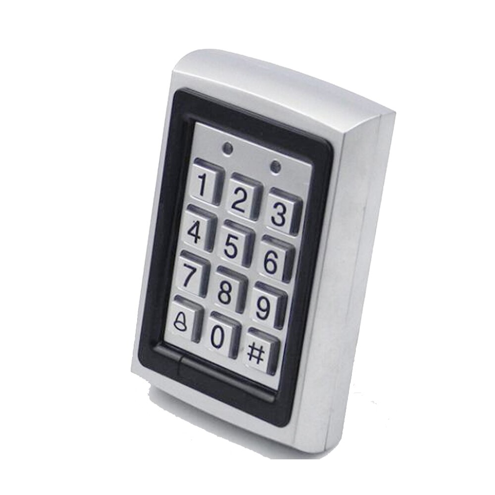 Backlight RFID Metal Access Control EM Card Reader Keypad 1000 Users door bell 125KHz Card Reader Keypad Key Fobs Door Access