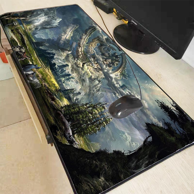 Alfombrilla grande para ratón de Gaming Mairuige Paisaje de fantasía, alfombrilla para ratón Lockedge, alfombrilla para teclado, alfombrilla para ordenador portátil, alfombrilla de escritorio