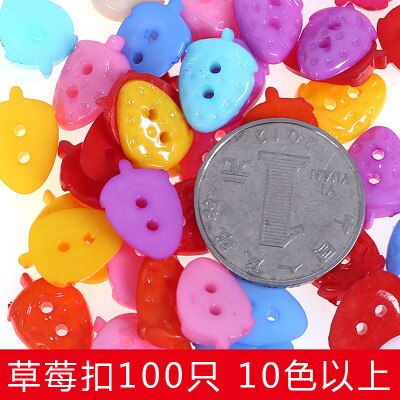 100pcs Mini Plastic Buttons Kids DIY Craft Toys for Children Educational Scrapbooking Toy Sewing Button Baby Girls: C