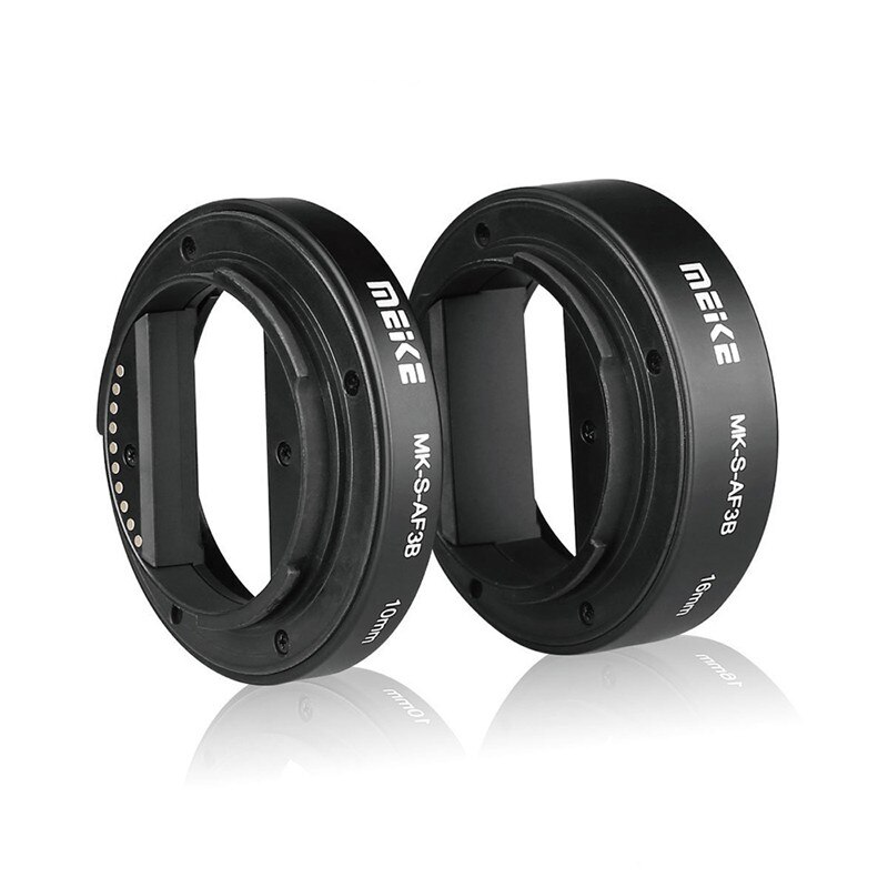 Meike Auto Focus Macro Extension Tube 10 Mm 16 Mm Voor Sony E-Mount Fe-Mount Mirrorless Camera a7S A7R A7M2 NEX-F3/6/7 A6300 A6500