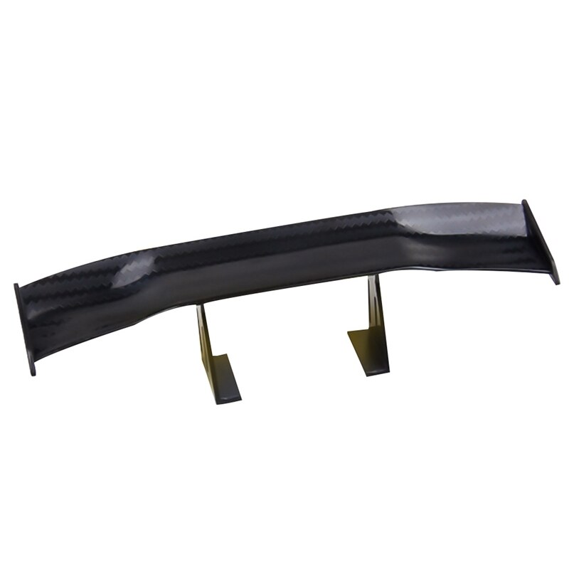 17cm bilar modifierad racing bak liten vinge mini spoiler kolfiber twill look luftdeflektor spoiler dekoration