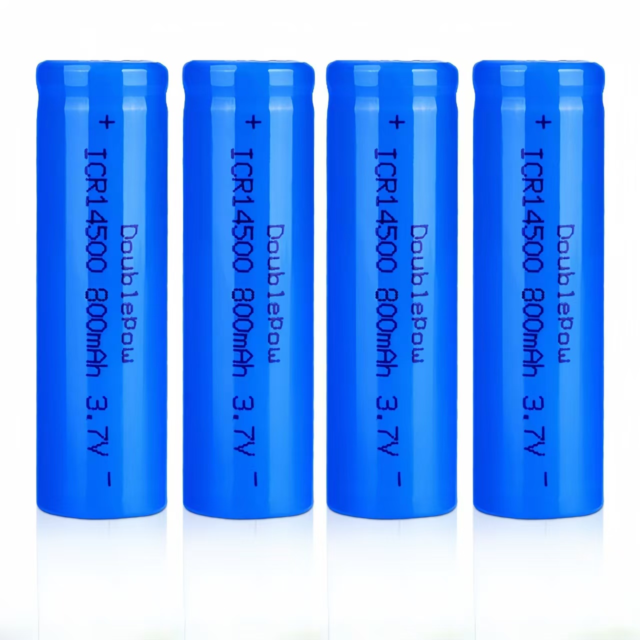 4 Stuks 14500 Oplaadbare Batterij 800Mah 3.7V Oplaadbare Lithium Ion Aa Lithium-Ion Batterij Geschikt Voor Zaklamp Scheerapparaat: GRIJS