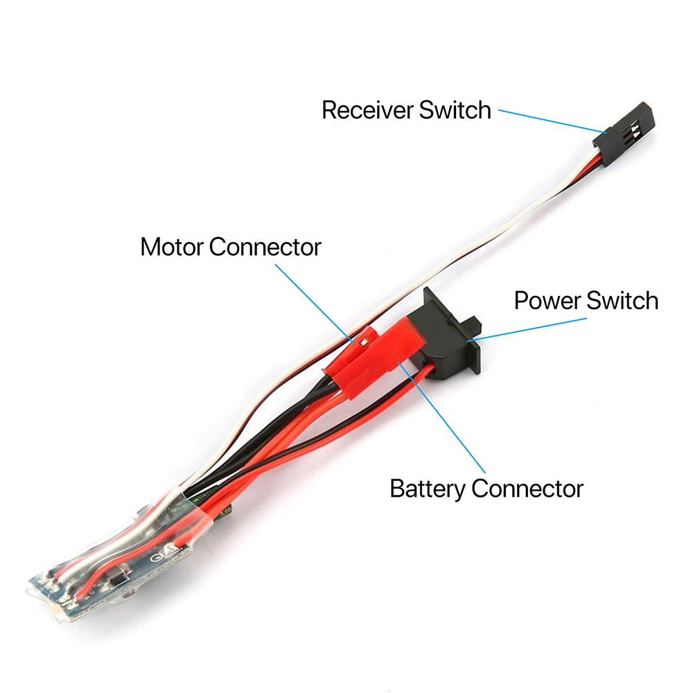20A 30A Brushed ESC RC Motor Micro ESC for Mini 1/16 1/18 1/24 RC Car Boat Tank w/Brake