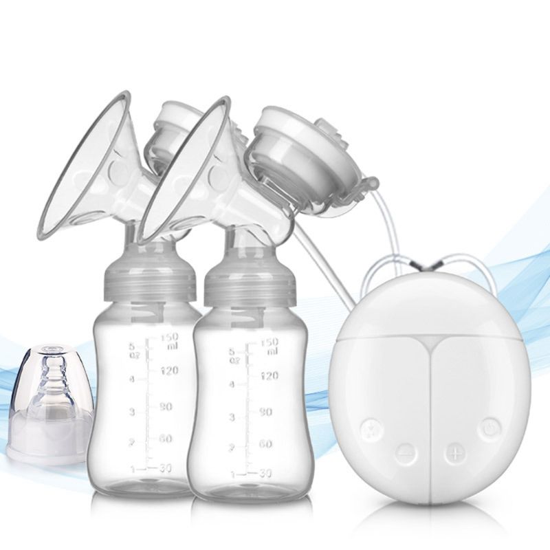 Dubbele Elektrische Borstkolf Krachtige Automatische Melker Met Baby Fles Tepel Zuig Melk Extractor Usb