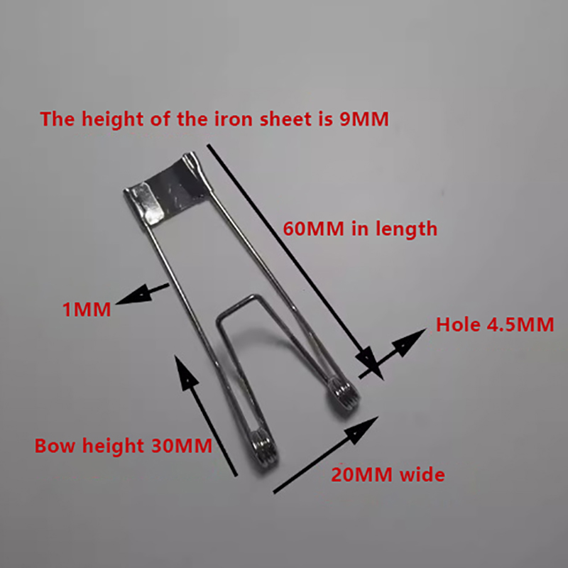 10pcs/lot Mounting Spring Clips Spring For Lamp Led Downlight Torsion Spring Spring Clips Lighting Accessories: Red