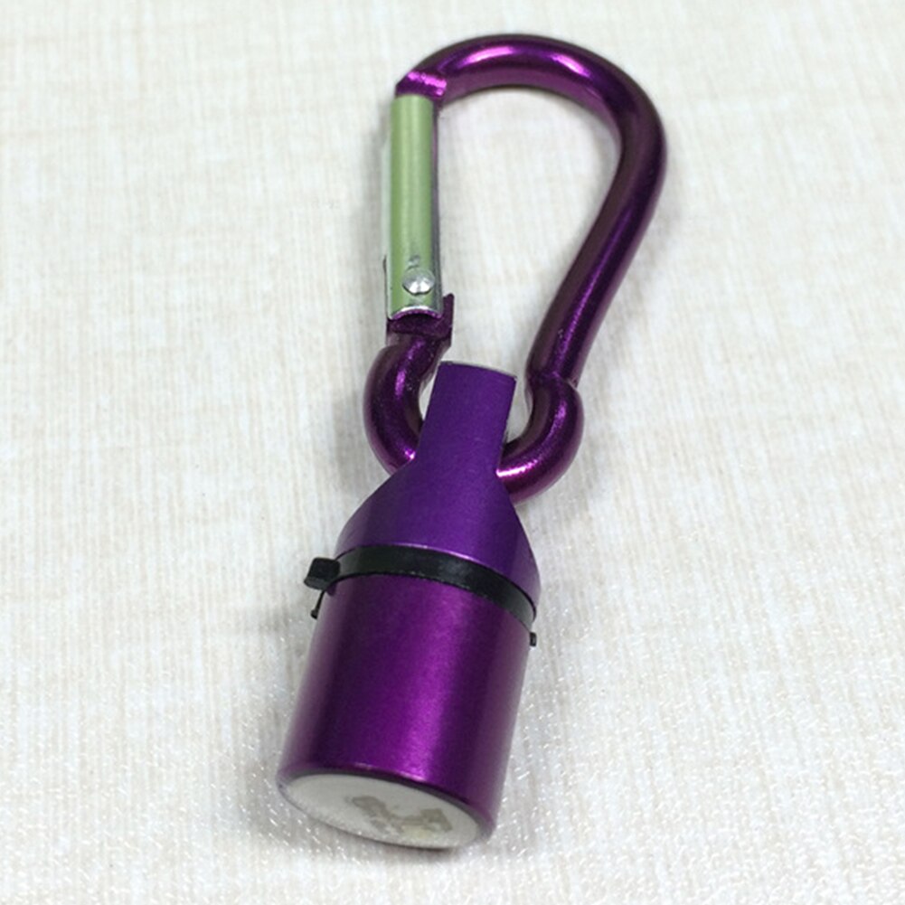 Hund katthalsband tag blinkande led ljus tag säkerhetsblinker synlighet aluminium: Lila