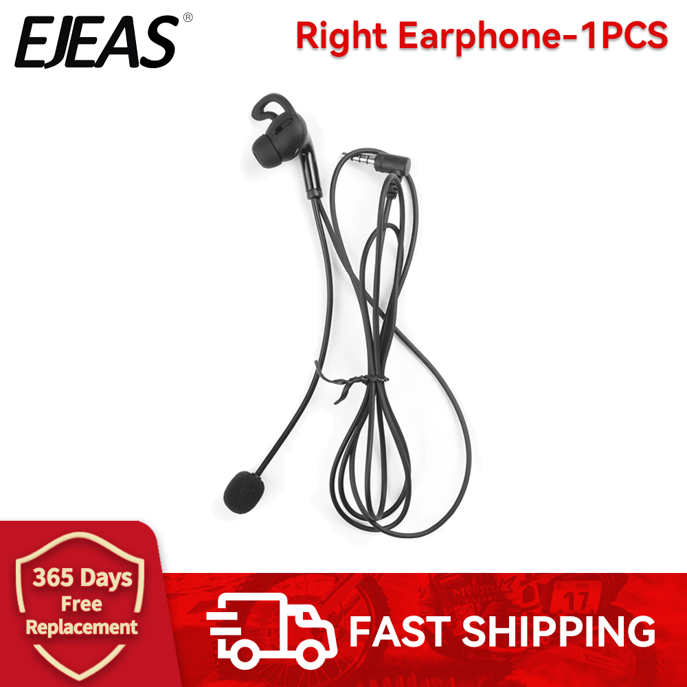 3/1 Uds EJEAS V6C/V4C árbitro auriculares internos para FBIM juez oído intercomunicador auriculares Full Duplex fútbol árbitro auriculares: Negro