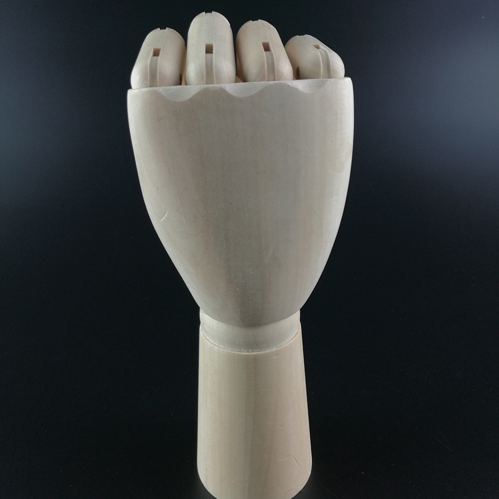 Højre/venstre hånd baby kunstner model led leddet træ skulptur mannequin schima træ 18*3.6cm kontor skoleartikler