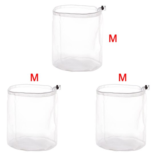 Juego de 3 bolsas de malla para lavar ropa de viaje, bolsa de lavandería con cordón para ropa, calcetines y ropa: B