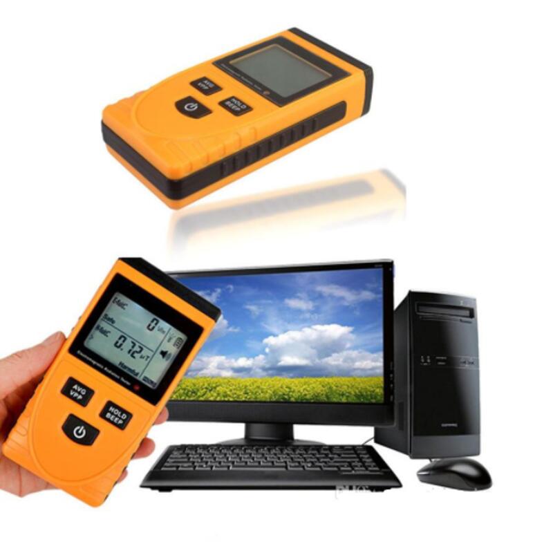 LCD Radiation Dosimeter Meter Handheld Digital Electromagnetic Field Radiation Tester Detector Counter for Magnetic Field GM3120
