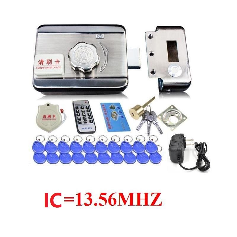 30 pièces étiquettes à puce porte et porte serrure système de contrôle d'accès électronique intégré RFID ID lecteur porte jante serrure pour interphone: IC power kit S