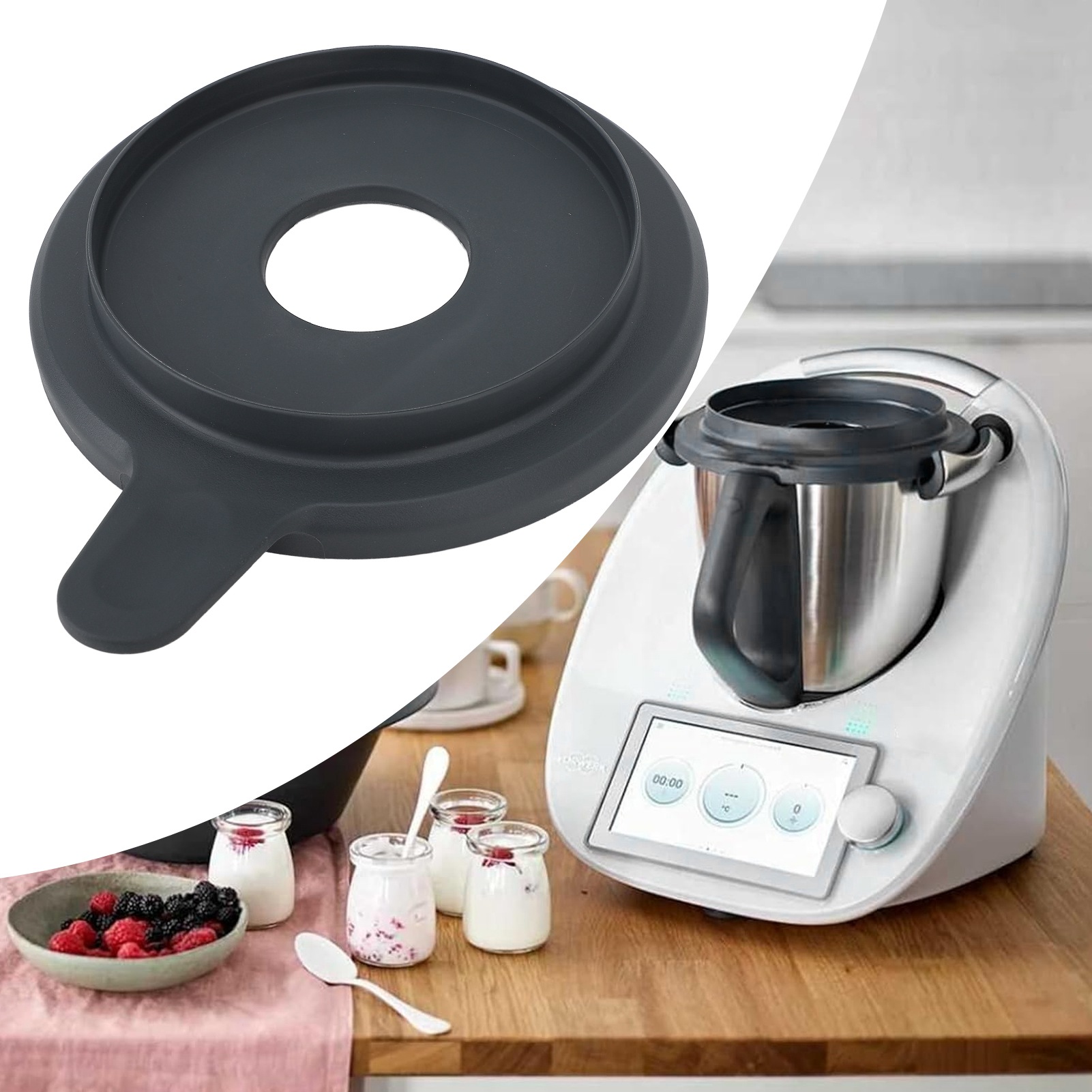 Blender Mixing Bowl Lid Mixer Bowl Lid Preserve Nutrition Multifunctional Mixing Bowl Cover for Thermomix TM5 TM6 Mixer Bowl Lid