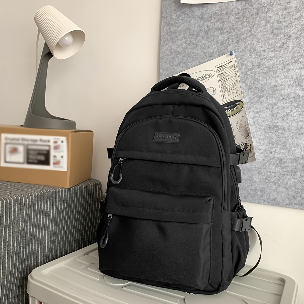 Backpack for Male Middle School Students, High School Students, Large Capacity College Students, High School Students, Computer: black