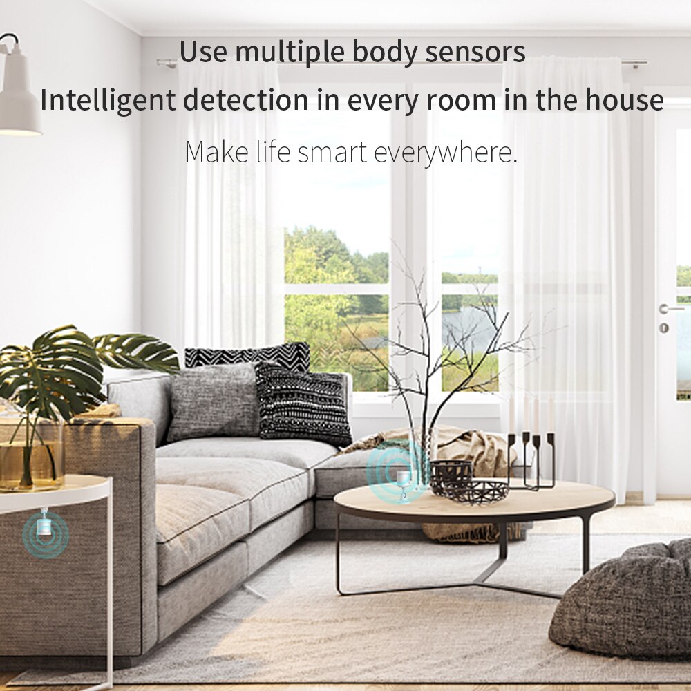 Aqara Human Body Sensor Smart PIR Motion Sensor Body Movement ZigBee WIFI Connection Aqara Sensor Works With Mi Home APP
