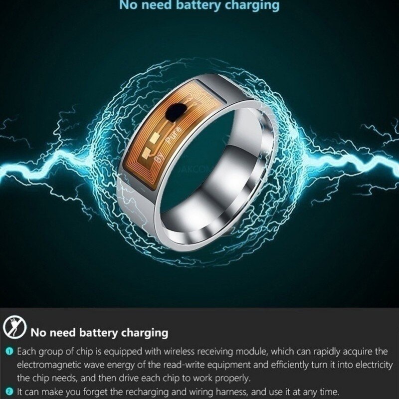 Nyeste smart magi nfc ringe multifunksjonell vanntett intelligent slitasje til android vinduer telefoner utstyr finger digital ringe