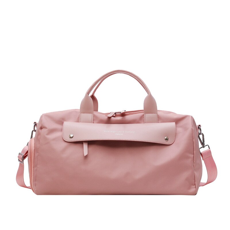 Ansloth Reizen Handtas Vrouwen Oxford Bagage Tas Dames Fitness Tas Grote Capaciteit Sport Schoudertas Vrouwelijke Reizen Duffle HPS797: Pink