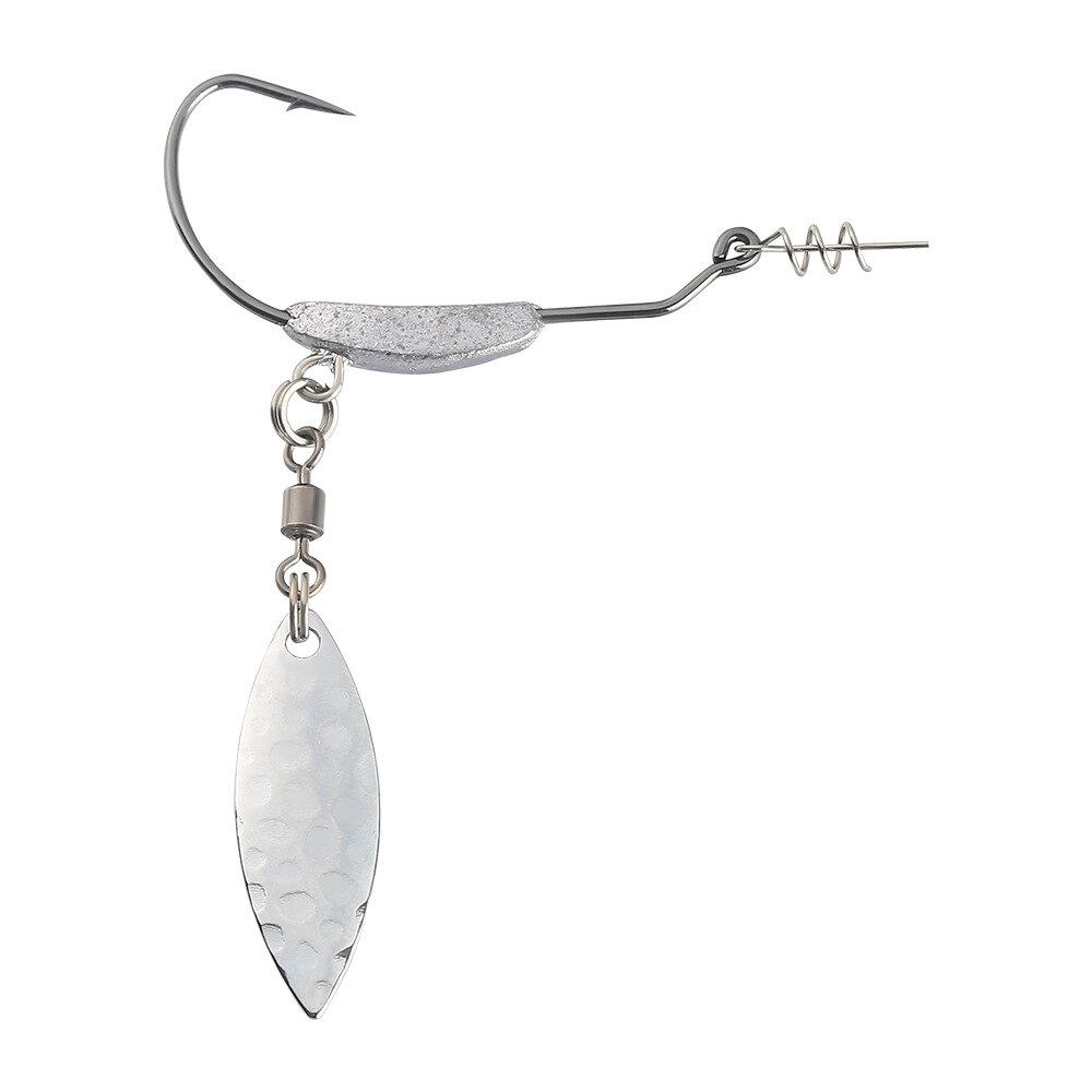 3 Stks/zak Vissen Zachte Worm Haken High Carbon Staal Crank Barb Haak Breed Super Lock Vishaken Lokken Softjerk Haken Vissen gear: 1 / 3pcs 4.7g