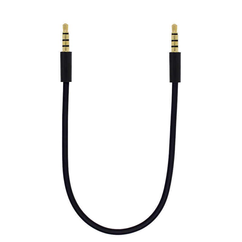 20cm Short 3.5mm Male to Male Stero Audio Cable 3 Pole 4 Pole Car AUX MP3/MP4 Audio Cable