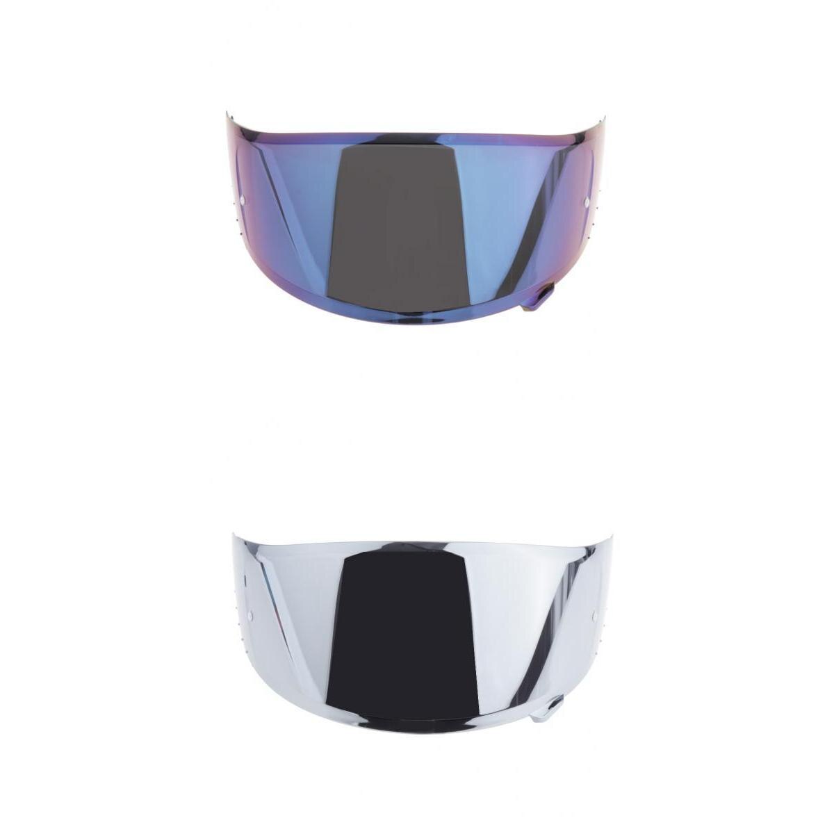 2 stuks motorhelm hd vizier voor  x14 cwr -1 rf-1200 delen zilver+blauw