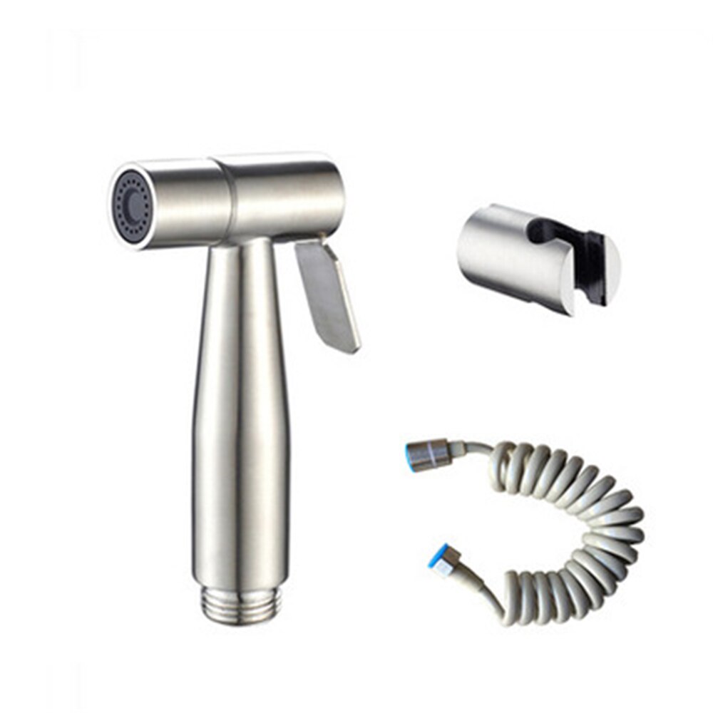Wc Bidet Kraan Sproeier Badkamer Wc Hand Spuiten Rvs Bidet Spray Set Wc Bidet Sproeier Douche Zelfreinigende: C