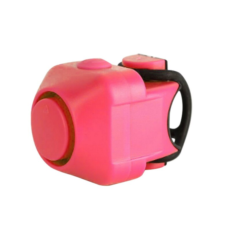 Fiets elektronische luide claxon 130 db waarschuwingsveiligheid elektrische bel politie sirene fiets stuur alarm bel fietsaccessoires: Rood