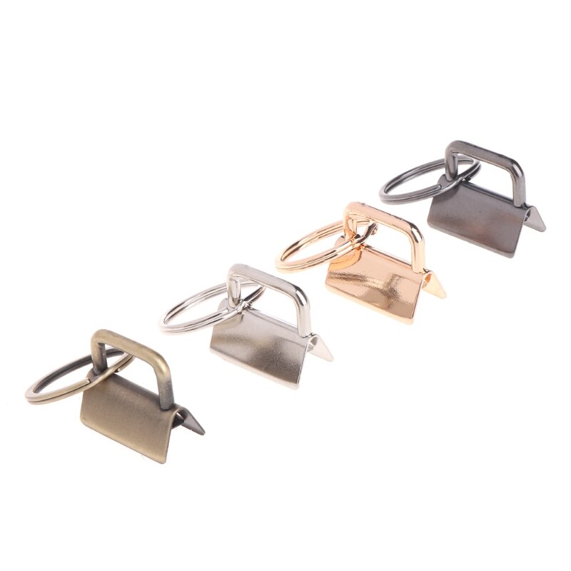 10Pcs Key Fob Hardware 25mm keychain Split Ring For Wrist Wristlets Cotton Tail Clip L69A
