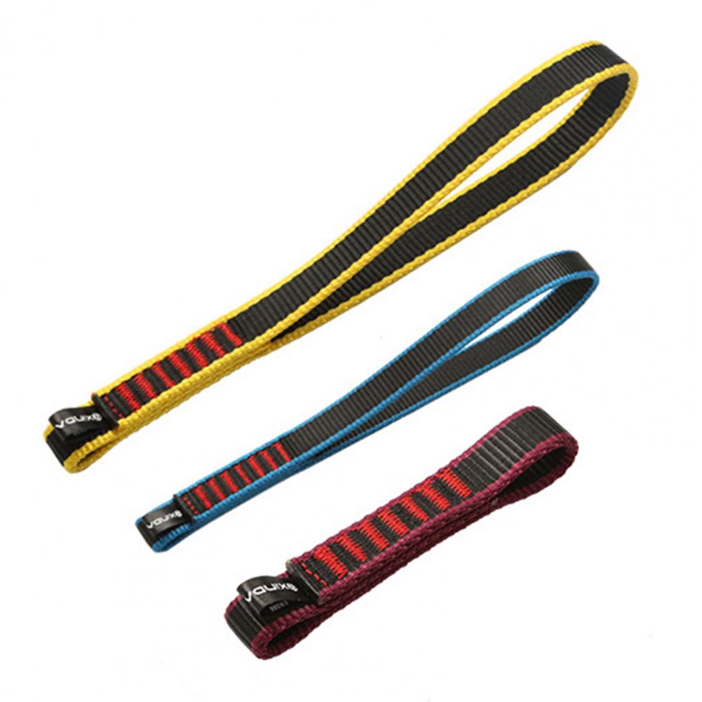 22KN Climbing Webbing 16mm Wide Rock Climbing Webbing Strap Open Sling Nylon Webbing Lanyard Rope QuickDraw Short Webbings Strap
