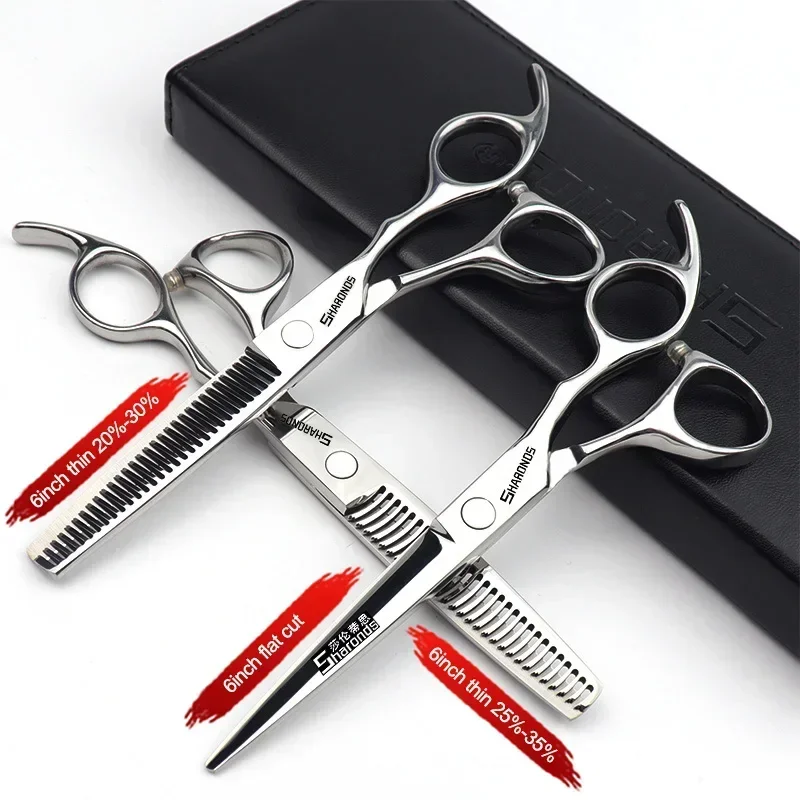 Cortapelos profesionales y auténticos, juego de corte de dientes planos, peluquería exclusiva con tijeras y cortapelos: Oro