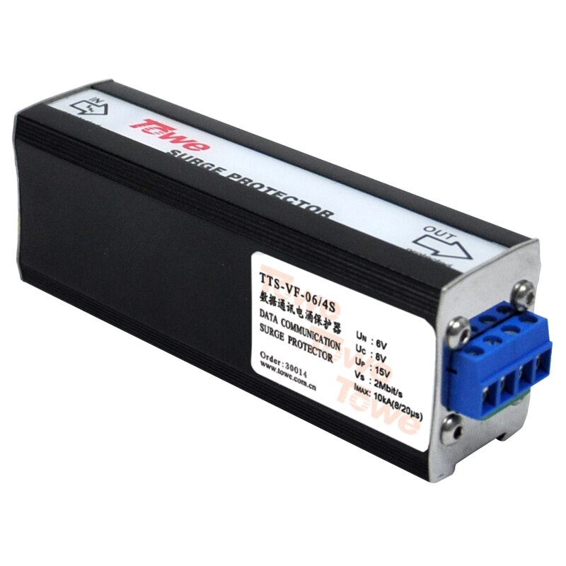 TOWE AP-VF-06/4 S Terminal typ 6 V, 4 linie daten schutz in 5KA kommunikation linie überspannungsschutz