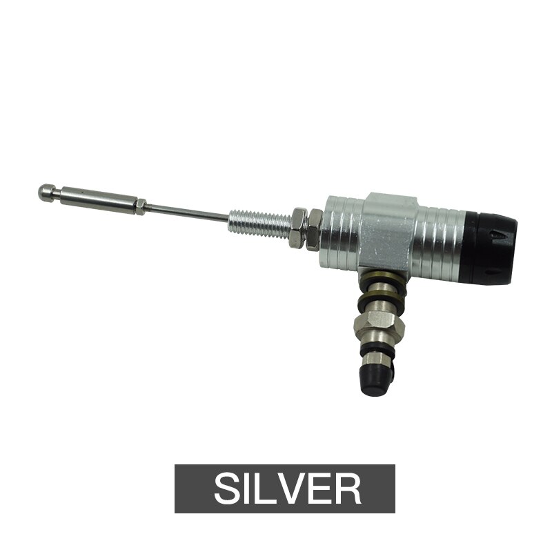 Universal Motorcycle Hydraulic Clutch Master Cylinder Rod Brake Pump M10x1.25mm Aluminum with 14mm Piston: Silver