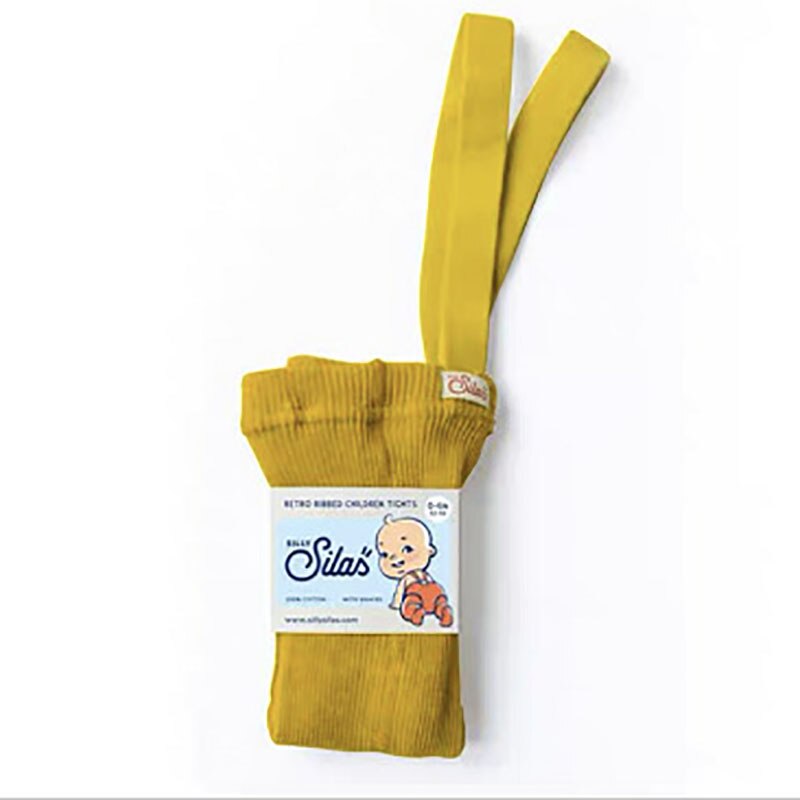 Mallas ajustadas para bebé, ropa de punto de Color sólido, primavera y verano: yellow