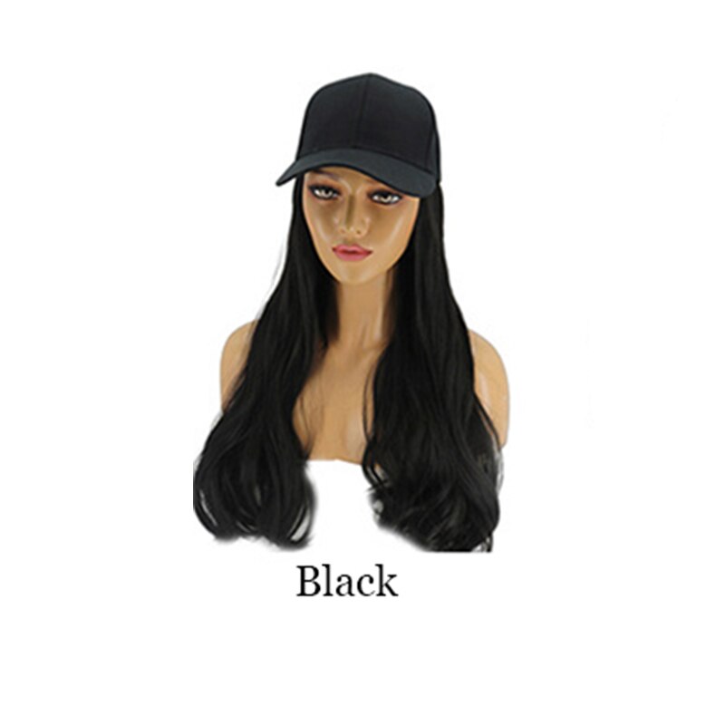 Explosie Stijl Haar En Hoed Een Stuk Baseball Hoed Outdoor Leisure Zonnehoed Zomer Piek Cap Vrouwen: 471- black