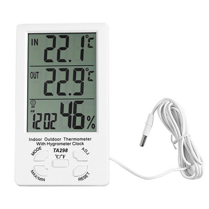 Digital Hygrometer Temperature Humidity Mini Monitor Sensor Meter LCD Electronic Indoor Outdoor Home Room Guage