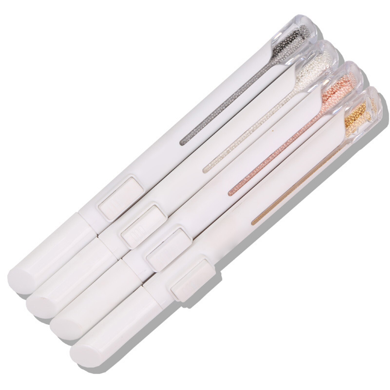 Bolígrafo pequeño de Caviar para decoración de uñas, herramienta de manicura de 0,8/1/1, 2mm, bola de acero, para Decoración