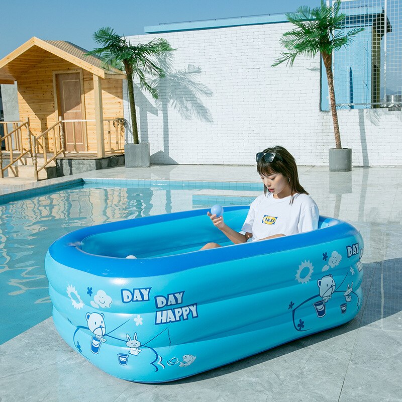 Enfants baignoire bébé usage domestique pataugeoire gonflable carré piscine enfants gonflable piscine XSD88