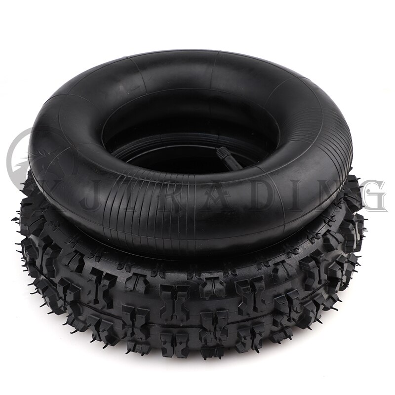 Neumático de tubo interno exterior, adecuado para Atv Go Kart Mini Quad 47cc 49cc moto de nieve, 4,10-6
