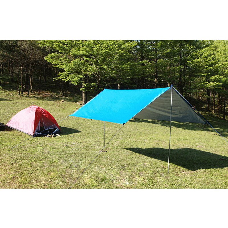 Camping Tarp - 3 Meter - Waterproof 1500-2000mm - Lightweight Rain Fly - Aluminum Alloy Rod