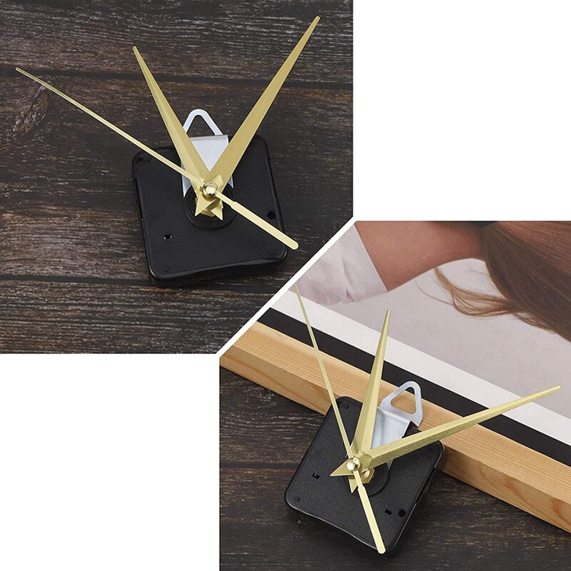 2Pcs High Torque Long Shaft Clock Movement, Clock Mechanisms Battery Powered, Wall Clock Parts Motor DIY Repair Parts