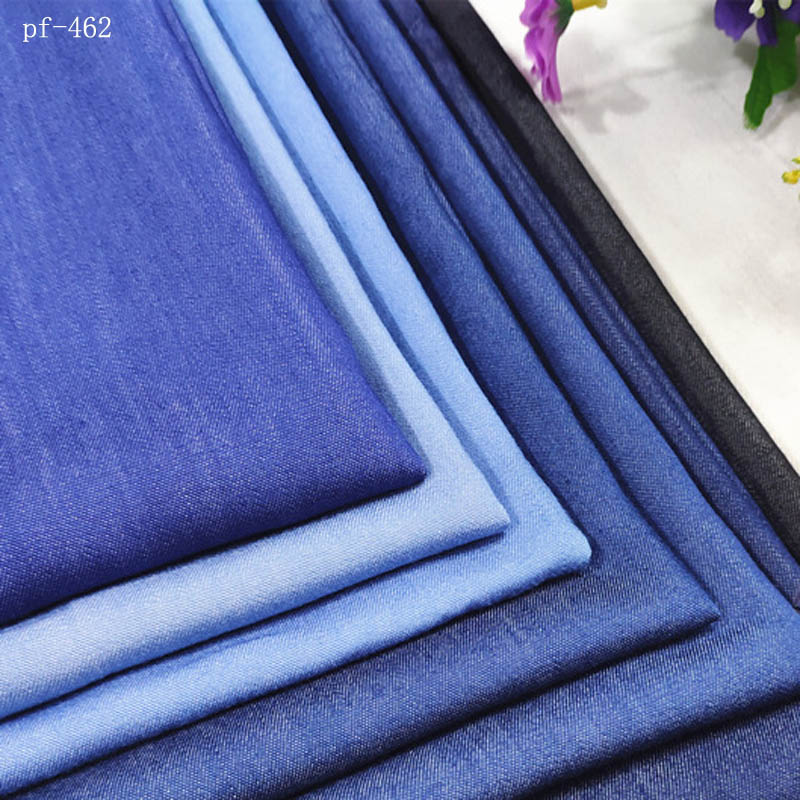 Denim nicht elasticsilk-wie Denim Schlauch Hemd stoffe waschen-freies seide-Unterhose bekleidungs stoffe