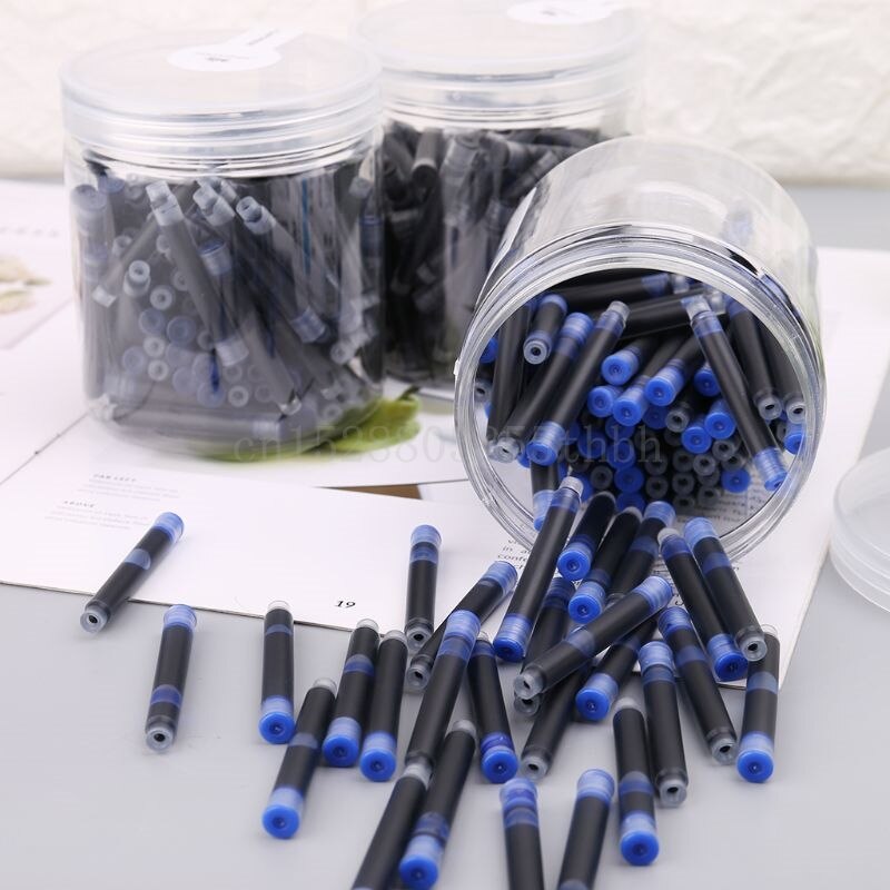 100Pcs Jinhao Universele Blauw Vulpen Inkt Sac Cartridges 2.6Mm Vullingen School Kantoorbenodigdheden