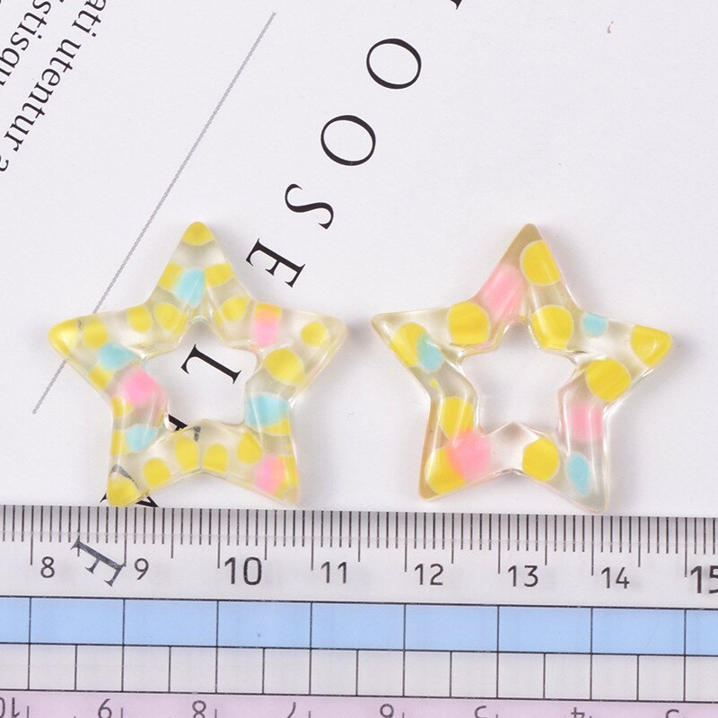 5 uds Baba encantos punto estrella accesorios para Slime perlas para hacer con cordón para manualidades DIY Scrapbooki