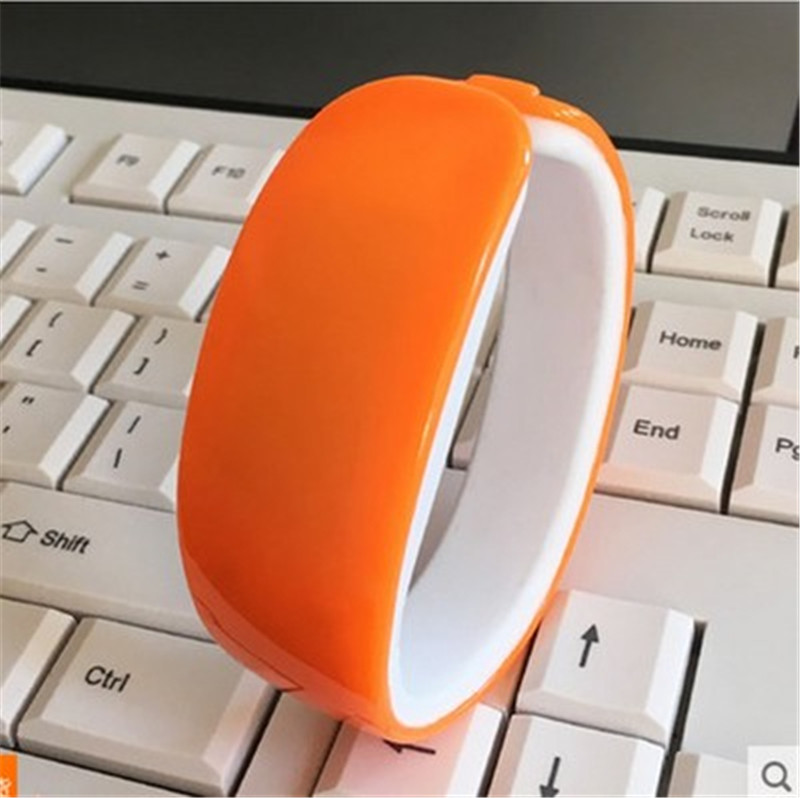 10 Kleur Dolfijn Armband Horloge Band Digitale Horloge Rode LED Horloges vrouwen Horloge Sport Klok reloj hombre relogio: orange